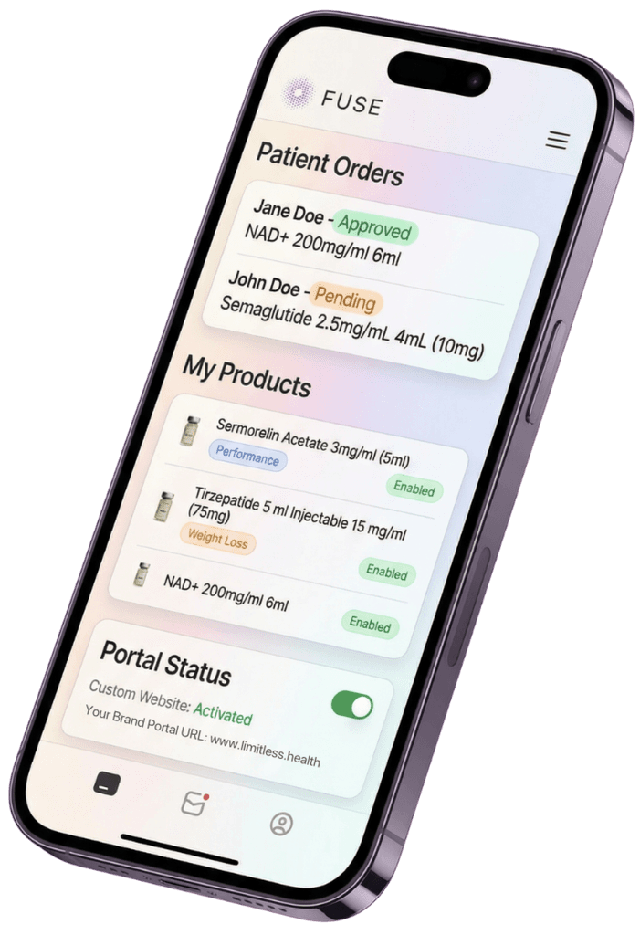 Fuse Health iPhone mockup